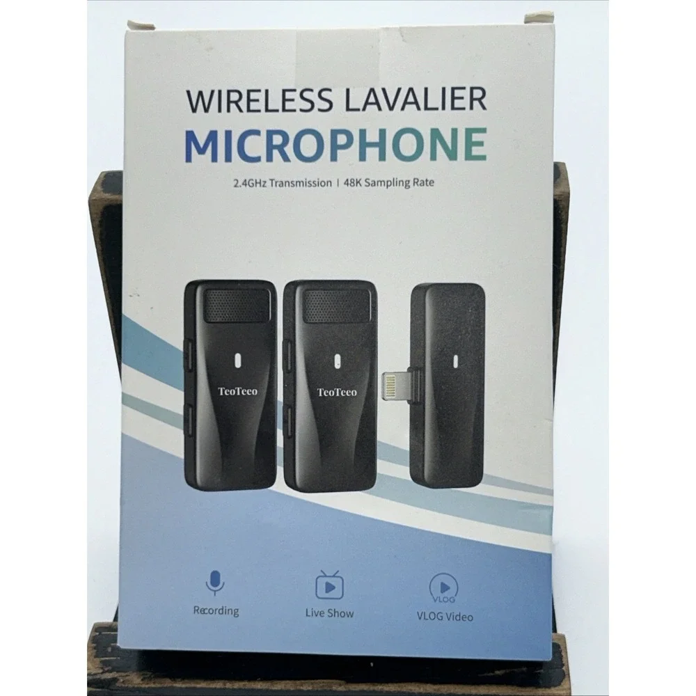 Wireless Lavalier Microphone for iPhone - Android Phone/Camera/Computer/Lapto...